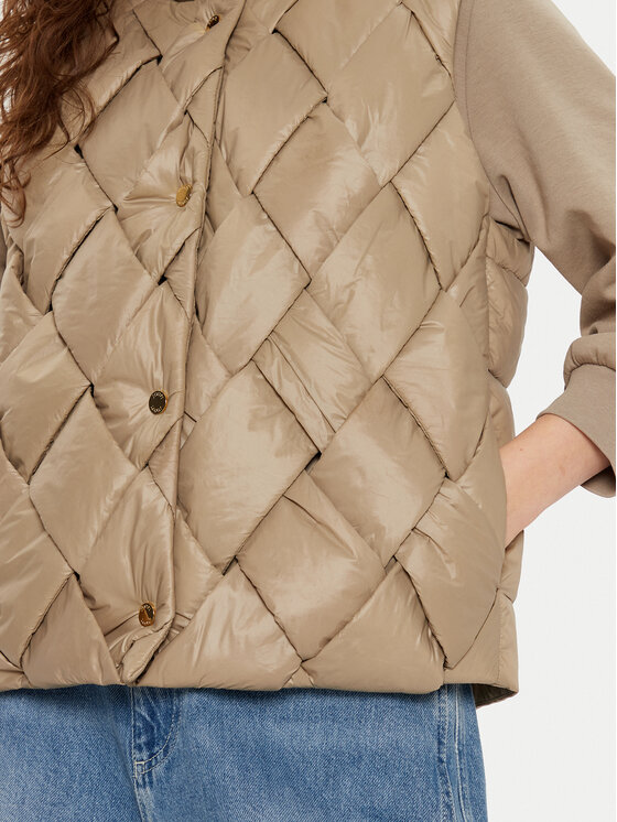 JOOP! JOOP! Αμάνικο Μπουφάν V58Vroni 10018874 30044773 Μπεζ Regular Fit