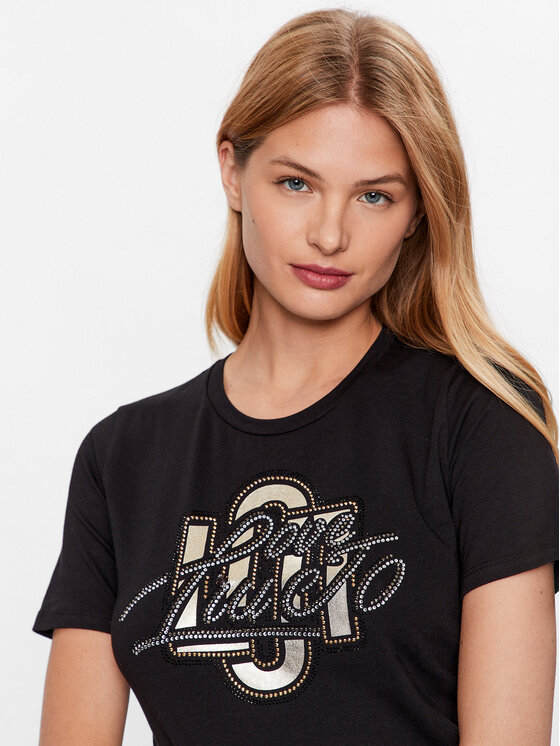 Liu Jo Liu Jo T-särk CF3320 JS003 Must Regular Fit