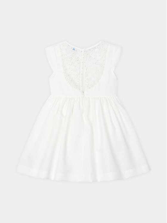 Mayoral Mayoral Elegantes Kleid 3913 Weiß Regular Fit