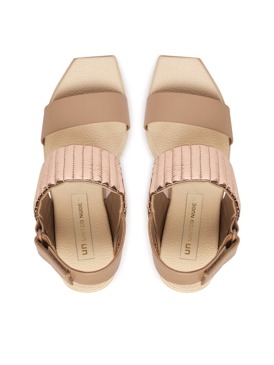 United Nude United Nude Sandały Delta Wedge Puffier 10988971188 Beżowy