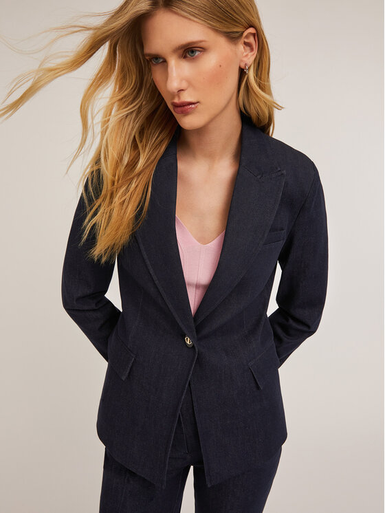 Motivi Motivi Giacca da abito Q694Q000893N034 Blu Slim Fit