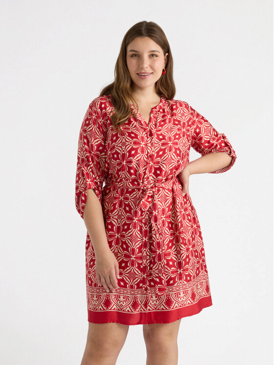 Fiorella Rubino Fiorella Rubino Sukienka codzienna 7066T001710N0V6 Czerwony A-Line Fit