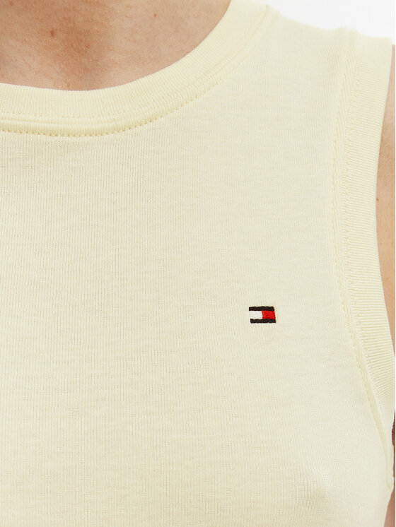 Tommy Hilfiger Tommy Hilfiger T-shirt WW0WW49250 Écru Slim Fit