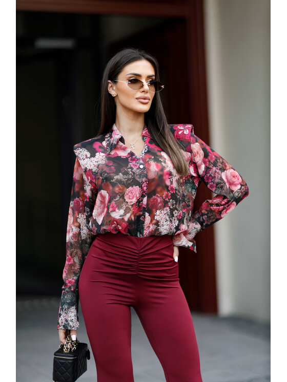 LilaLou LilaLou Koszula Camilla Różowy Regular Fit