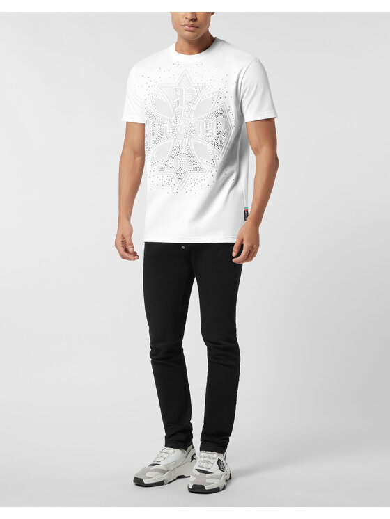 PHILIPP PLEIN PHILIPP PLEIN Tričko 26165 Biela Regular Fit