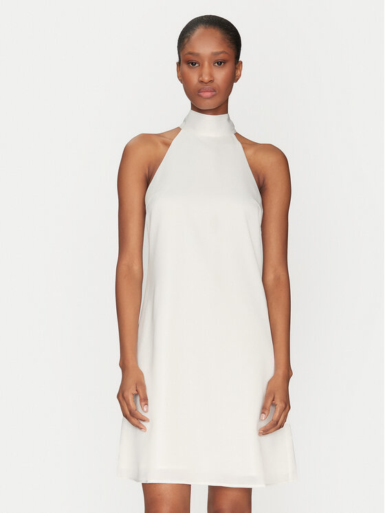 YAS YAS Koktélruha Dottea 26032326 Fehér Slim Fit