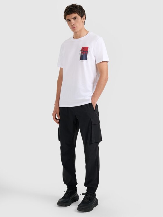 4F 4F T-shirt 4FRAW25TTSHM3256-10S Bianco Regular Fit