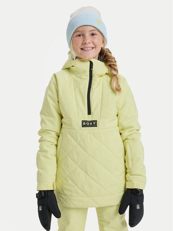 Roxy Roxy Snowboardová bunda Radiant Lines Overhead ERGTJ03194 Zelená Regular Fit