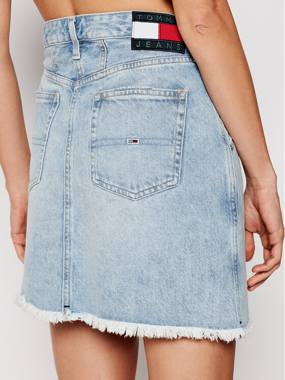 Tommy Jeans Tommy Jeans Džinsinis sijonas A-Line DW0DW10096 Mėlyna Regular Fit