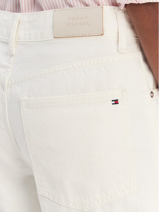 Tommy Hilfiger Tommy Hilfiger Blugi WW0WW49500 Écru Barrel Fit