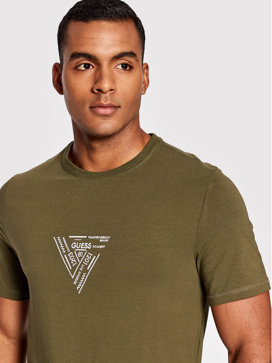 T-shirt Jimmy M2YI30 J1311 Verde Slim Fit