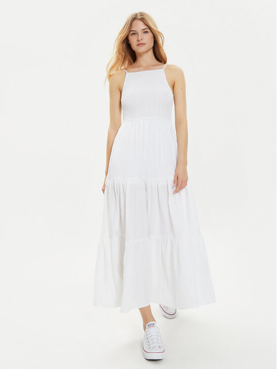 Brave Soul Brave Soul Poletna obleka LDRW-659MIAWH Bela Straight Fit