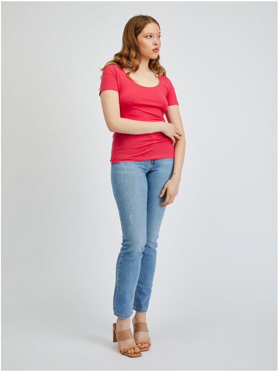 Orsay Orsay T-Shirt 154155324000__S Czarny Regular Fit