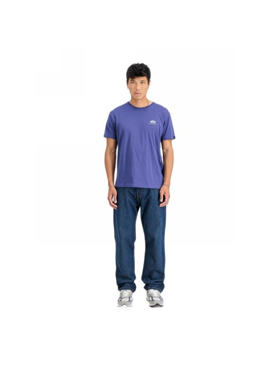 Alpha Industries Alpha Industries Tričko AI.128507CP-735 Tmavomodrá Regular Fit