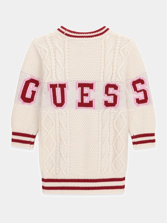 Guess Kids Guess Kids Sukienka codzienna 181517 Beżowy Classic Fit