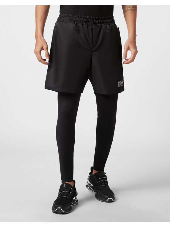 Plein Sport Plein Sport Legginsy 3483 Czarny Active Fit