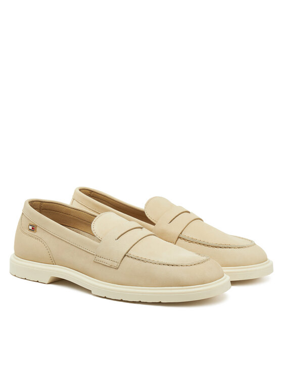 Tommy Hilfiger Tommy Hilfiger Mokasyny FW0FW08679 Écru