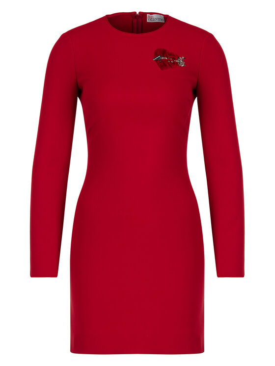 Red Valentino Red Valentino Sukienka codzienna SR3VAH30 Czerwony Regular Fit
