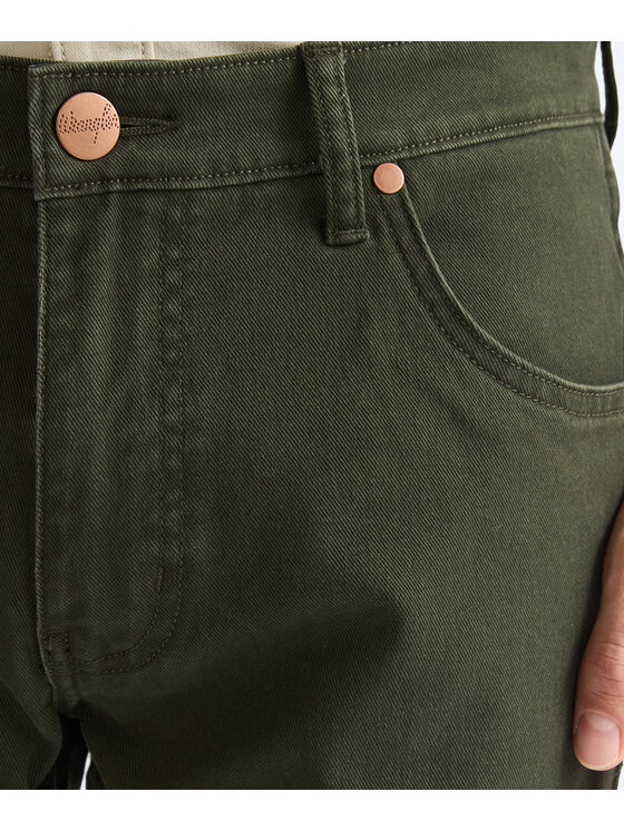 Wrangler Wrangler Spodnie materiałowe 112386856 Zielony Regular Fit