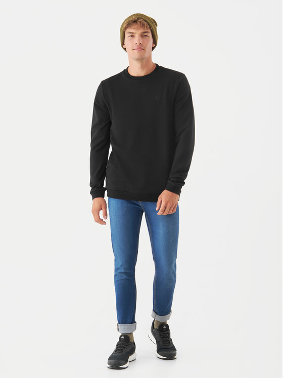 Viking Viking Pulóver Escape Bamboo 740/25/6421 Fekete Regular Fit