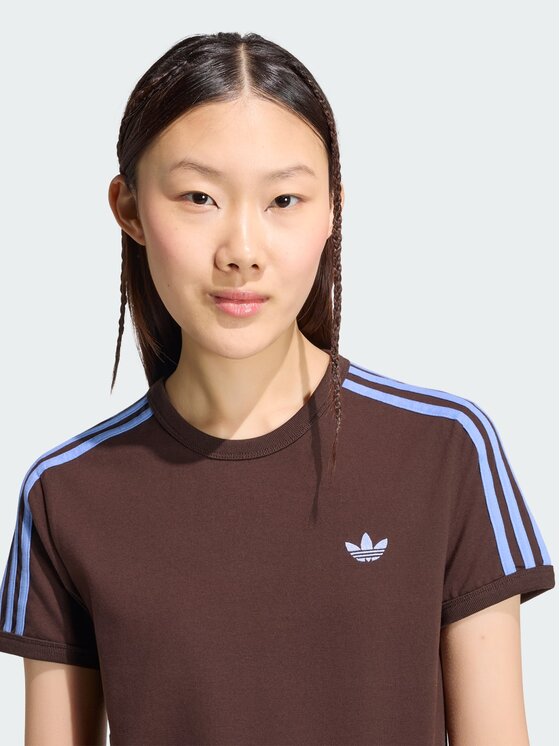 adidas adidas T-Shirt 159026 Brązowy Slim Fit