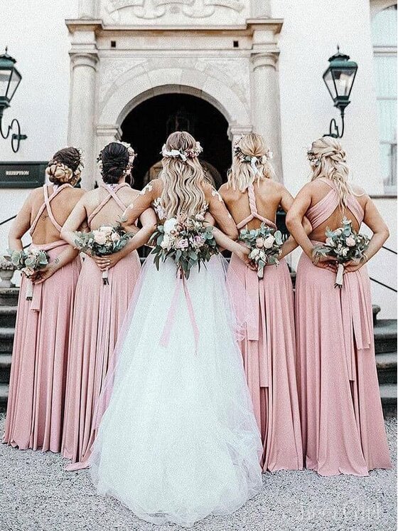 Aurora Aurora Abito da cocktail multiway Rosa Feminine Fit