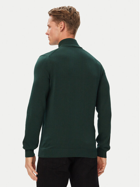 Lacoste Lacoste Megztinis AH1980 Tamsiai žalia Classic Fit