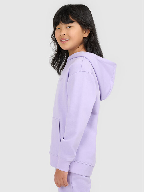 4F 4F Bluza BASIC+ Fioletowy Regular Fit