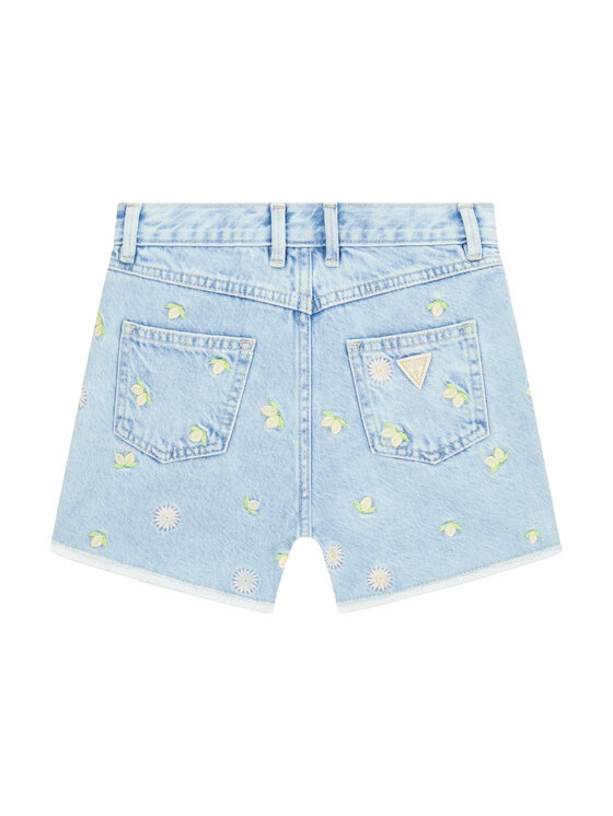 Guess Guess Szorty jeansowe J6GD35 D45E0 Błękitny Regular Fit