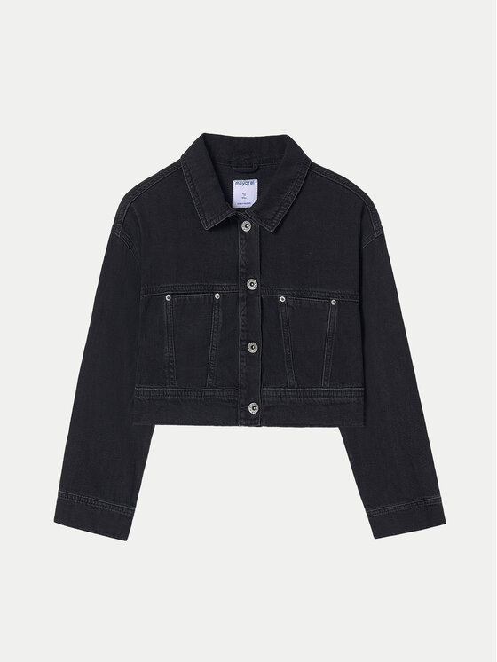 Mayoral Mayoral Geacă de blugi 6405 Negru Regular Fit