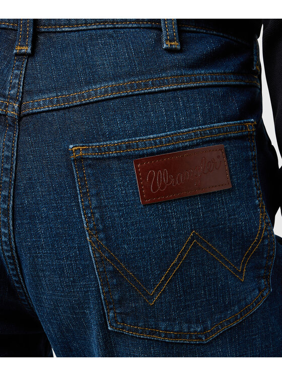 Wrangler Wrangler Jeansy 112371372 Granatowy Slim Fit