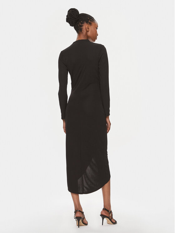 Abito Da Cocktail BCBGMAXAZZRIA Ella Monospalla – Nero – Taglia 12 – Nuovo Senza Etichette