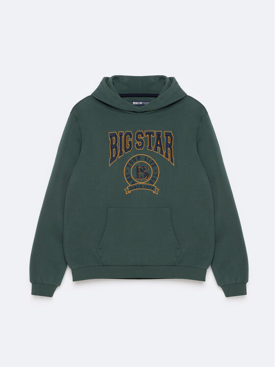 BIG STAR BIG STAR Bluza LIRON Zielony Basic Fit
