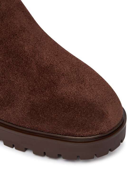 LAUREN RALPH LAUREN LAUREN RALPH LAUREN Sztyblety Allyson Suede Bootie 802974477004 Brązowy