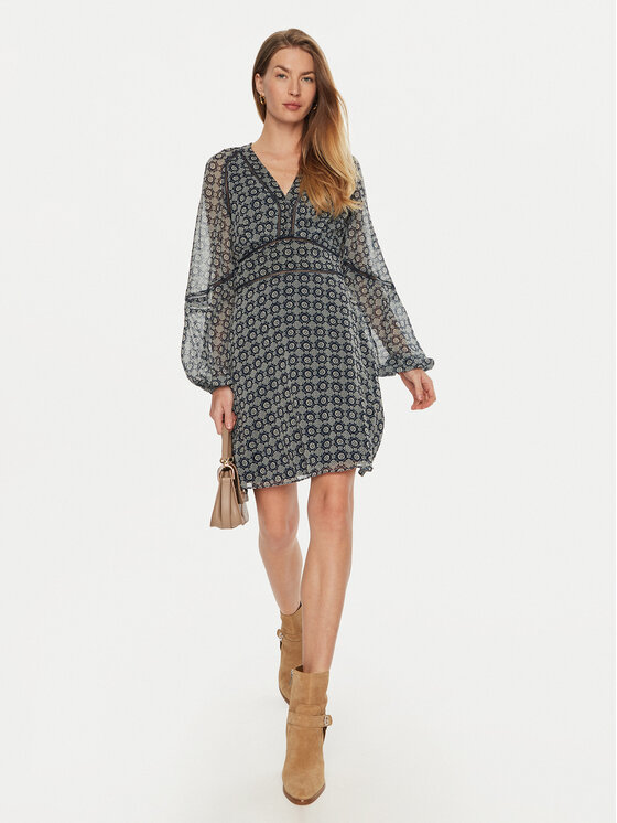 Guess Guess Vsakodnevna obleka Yvette W4BK29 WDW82 Modra Regular Fit