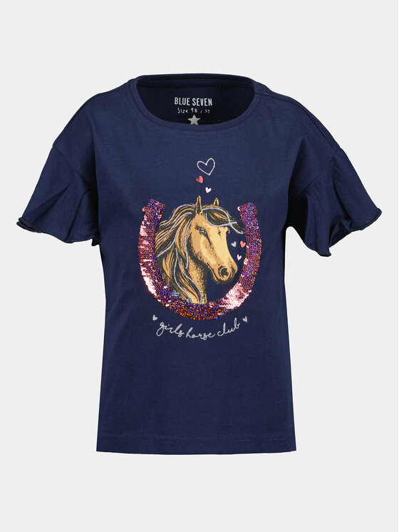 Blue Seven Blue Seven T-krekls 702305 X Tumši zils Regular Fit