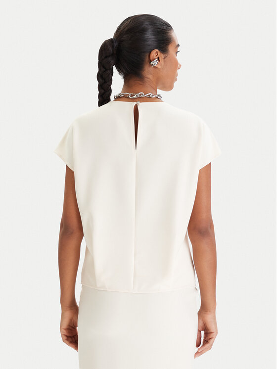 Patrizia Pepe Patrizia Pepe Halenka 8C0848/A701-W409 Écru Regular Fit
