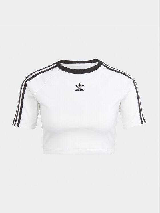 adidas adidas Tričko 3-Stripes Baby IP0662 Biela Slim Fit