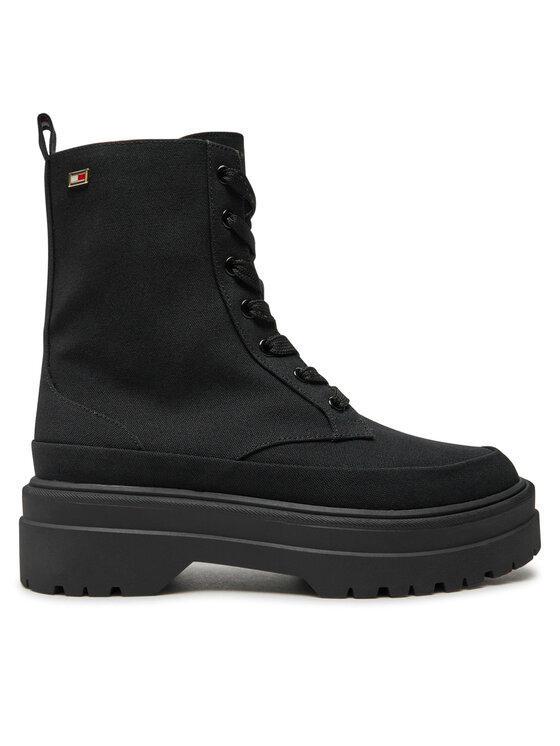 Botine Tommy Hilfiger FW0FW08200 Negru