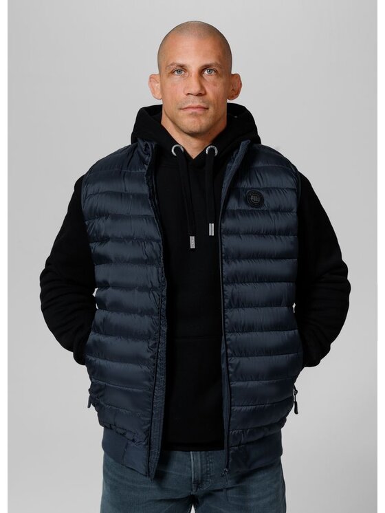 PITBULL PITBULL Kamizelka męski Lancaster S Granatowy Regular Fit