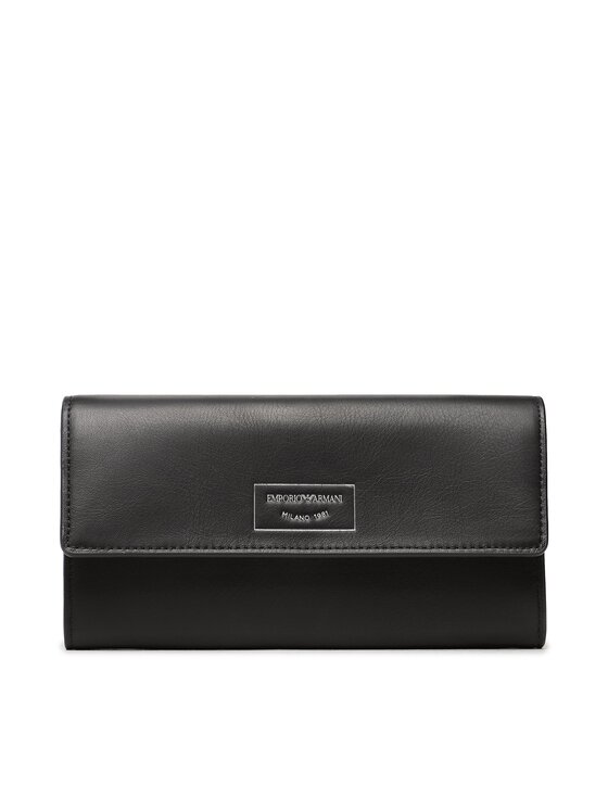 Emporio Armani Голям дамски портфейл Y3H170 Y478E 80001 Черен