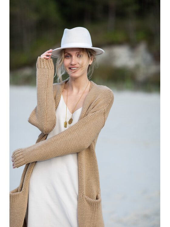 BeWear BeWear Sweter bk053 Brązowy Custom Fit