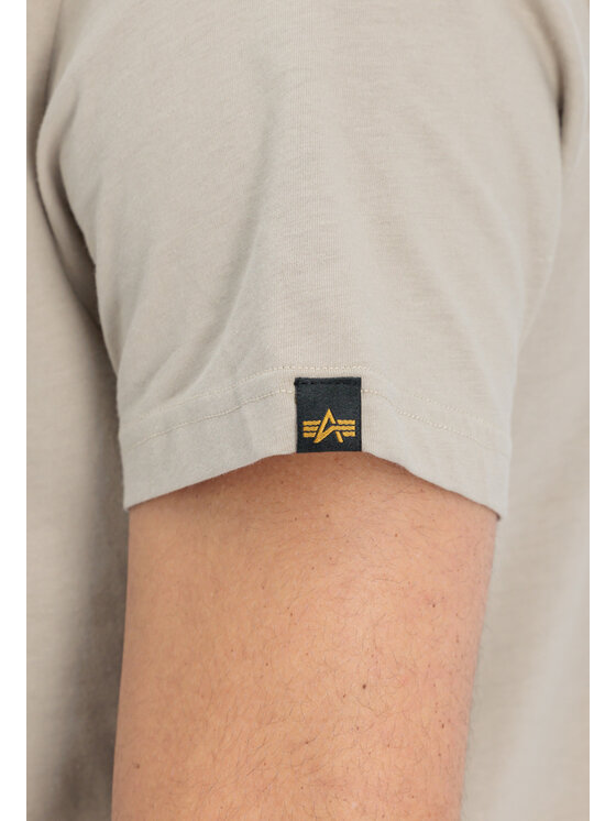 Alpha Industries Alpha Industries T-Shirt AI.188505-679-M Béžová Basic Fit