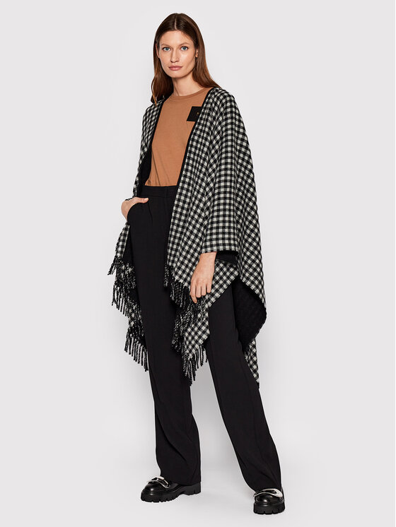 N°21 N°21 Пончо 22I N2M1 6903 6983 Чорний Regular Fit