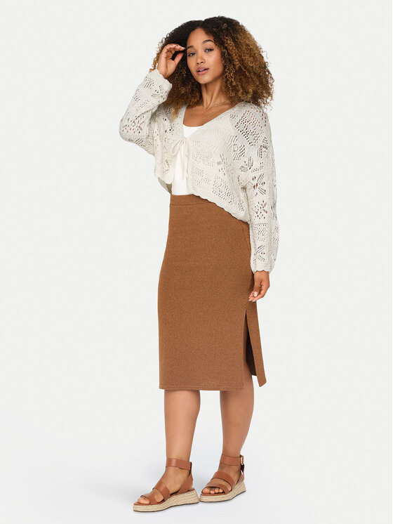 ONLY ONLY Kardigan Beach 15257604 Biały Regular Fit