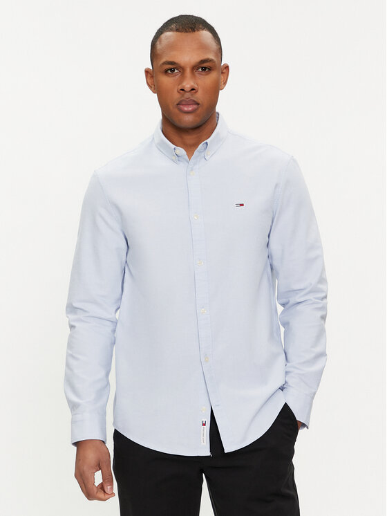 Tommy Jeans Tommy Jeans Cămașă Entry DM0DM19134 Albastru celest Regular Fit
