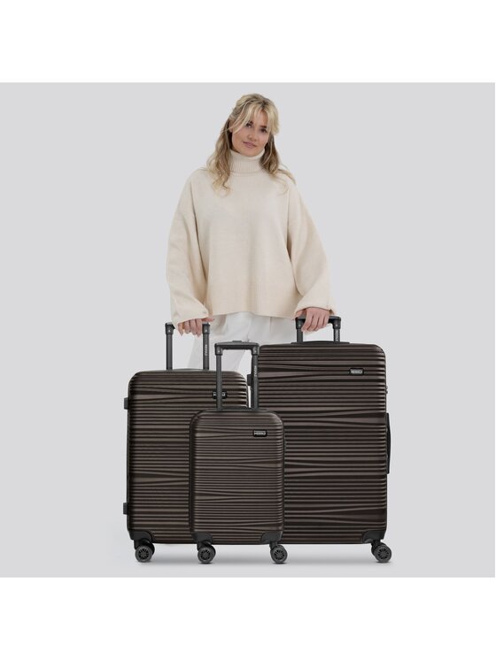 Redolz Redolz Komplet walizek 296288 Brązowy