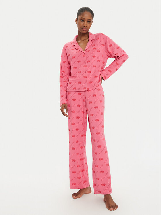 Juicy Couture Juicy Couture Pidžama Estelle & Nolan JCLPJ224510 Ružičasta Relaxed Fit