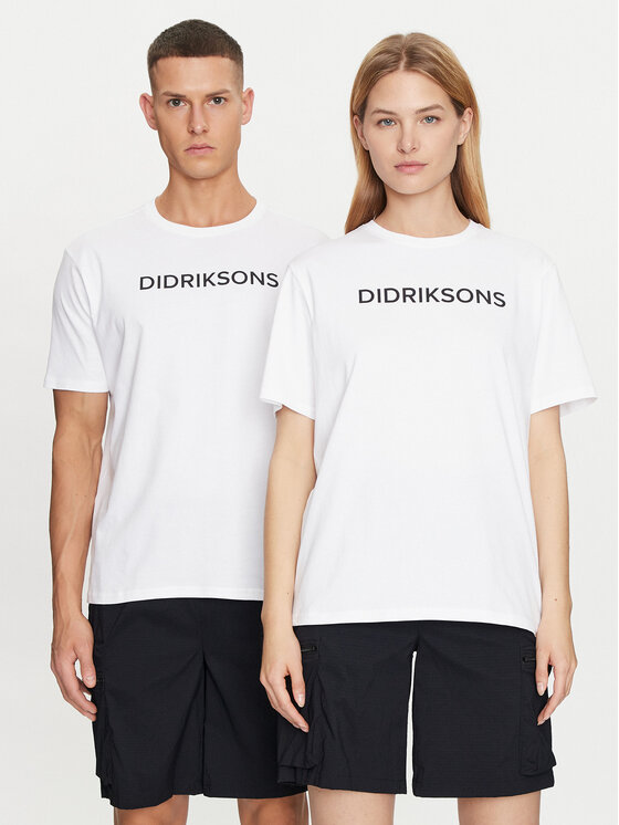 Didriksons T-shirt Harald 505551 Blanc Regular Fit