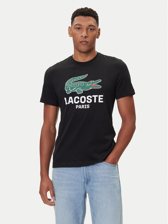 Lacoste Lacoste Футболка TH5634 Чорний Regular Fit
